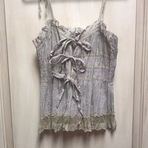 Hazel front tie cami